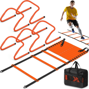 Agility Ladder Speed Training Equipment Set-20ft Agility Ladder,Football Soccer Training Equipment