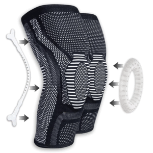 Sports Knee Brace with Side Stabilizers & Patella Gel Pads for Knee Support