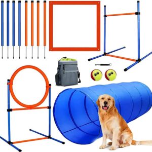 Dog Agility Equipment,Dog Agility Course Backyard Set, Dog Obstacle Course