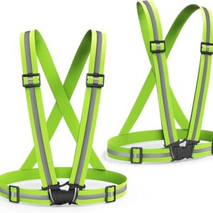 Reflective Vest Running Gear High Visibility Safety Vests for Women Men Night Walking Biking Running Hiking Jogging