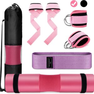 Gym Barbell Pad Set Hip Thrusts Pad for Squats Weight Lifting Gym Equipment Accessories