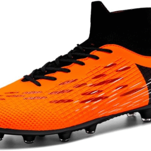 Mens Soccer Cleats Youth Soccer Shoes Football Shoes High-Top Football Cleats Outdoor Athletic Sneakers