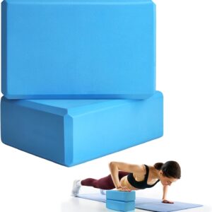 Eva Foam Soft Non-Slip Yoga blocks with Beveled Edges for Yoga, Pilates, Meditation.